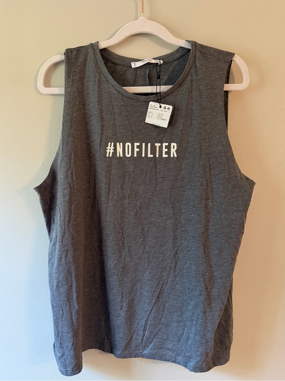 Mango- Charcoal #NOFILTER Muscle Tee